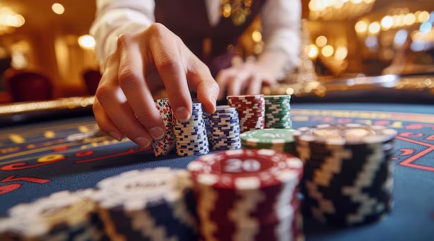 Bandar Poker live-dealer table on indo123 with tournament bracket